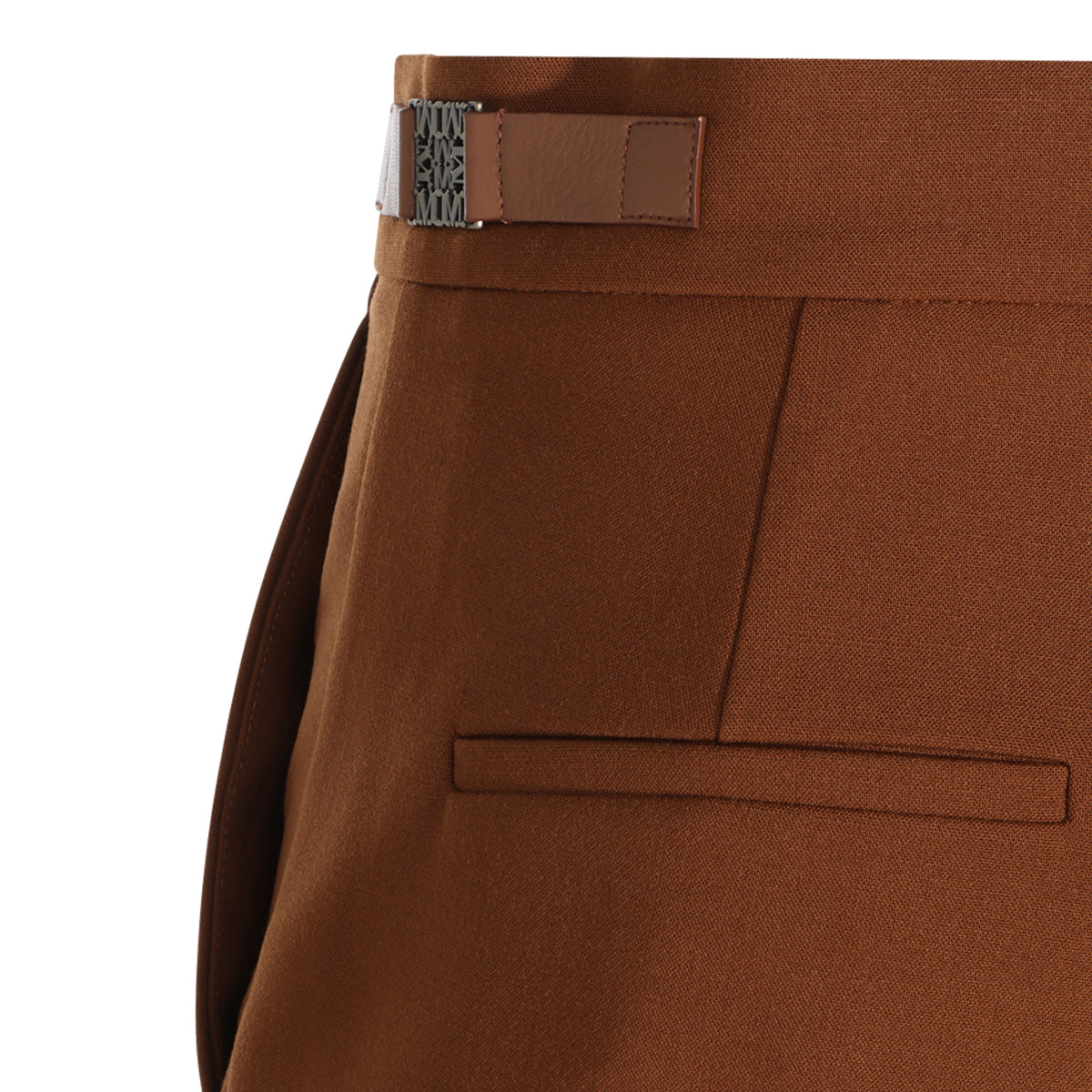 BRONZE VIRGIN WOOL STRETCH MACINO PANTS