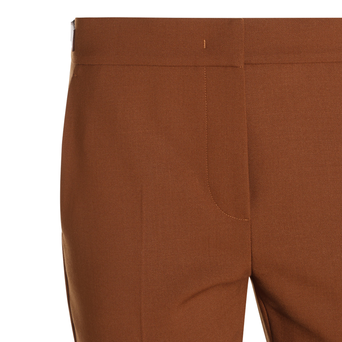BRONZE VIRGIN WOOL STRETCH MACINO PANTS