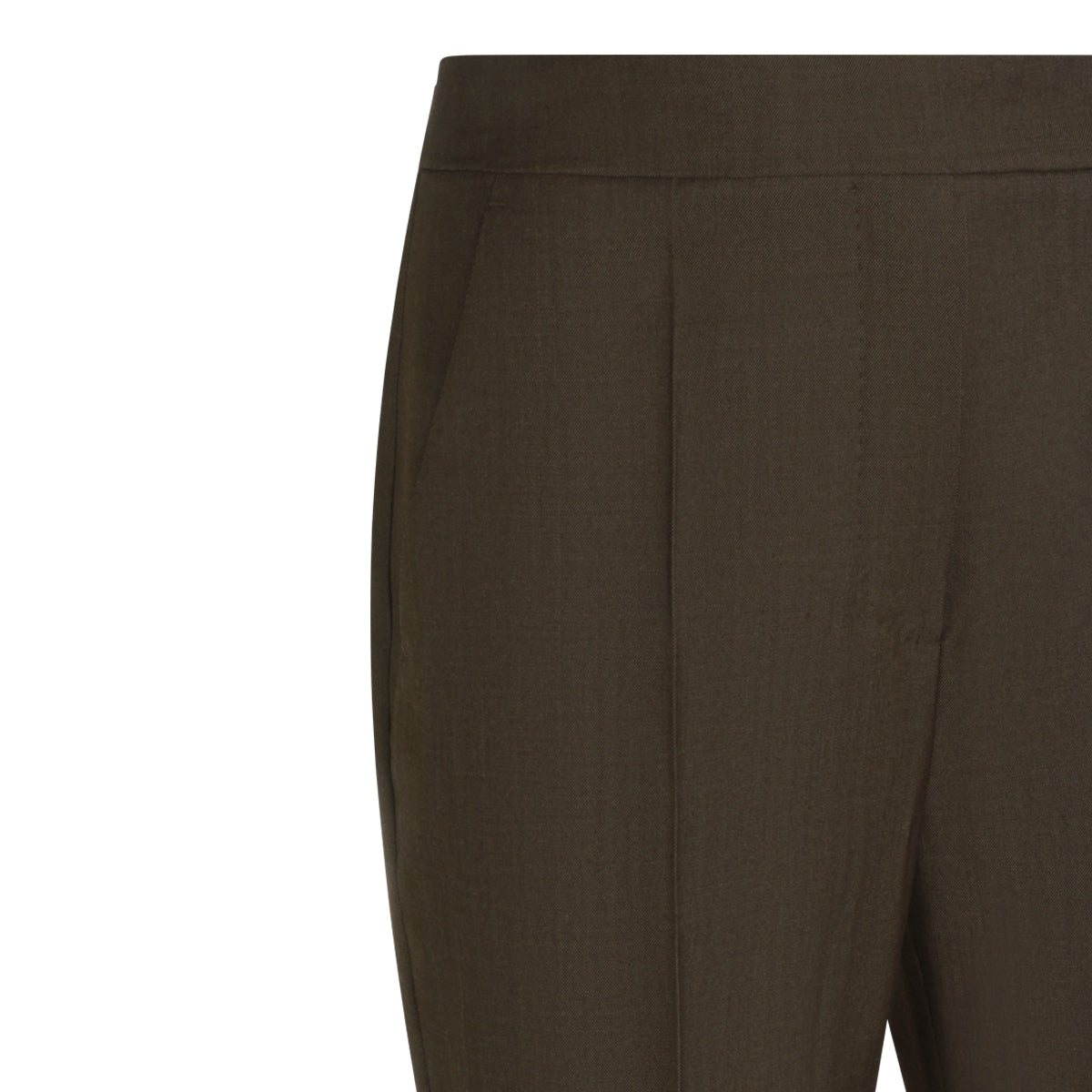 BROWN WOOL PANT