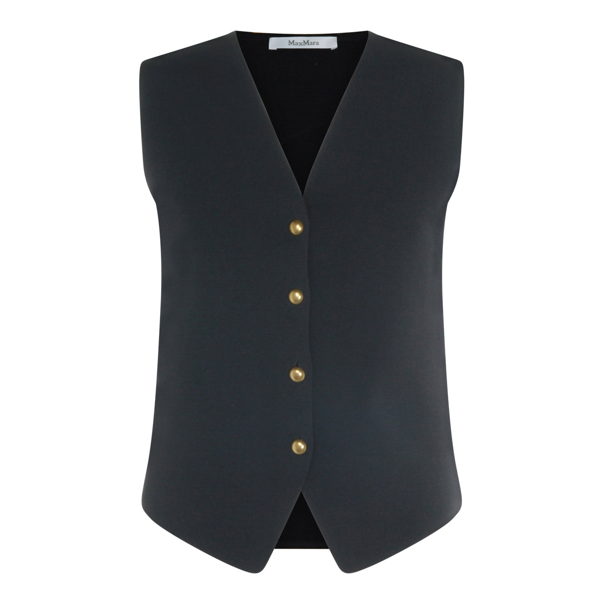 NAVY VISCOSE GOLA VEST TOP