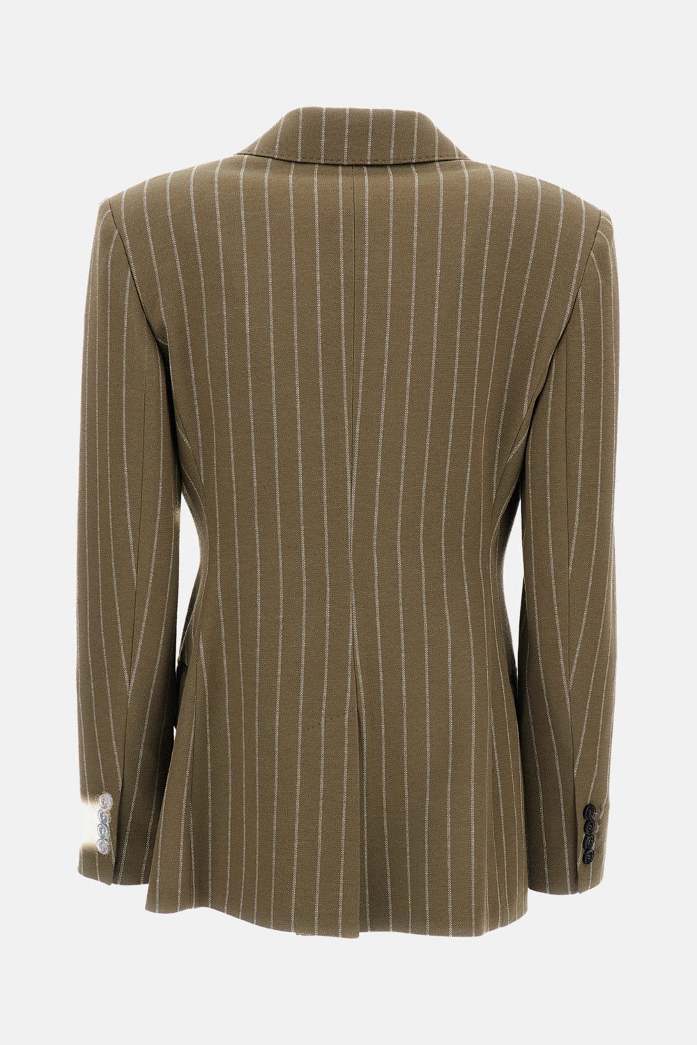PINSTRIPE DOUBLE-BREASTED BLAZER
