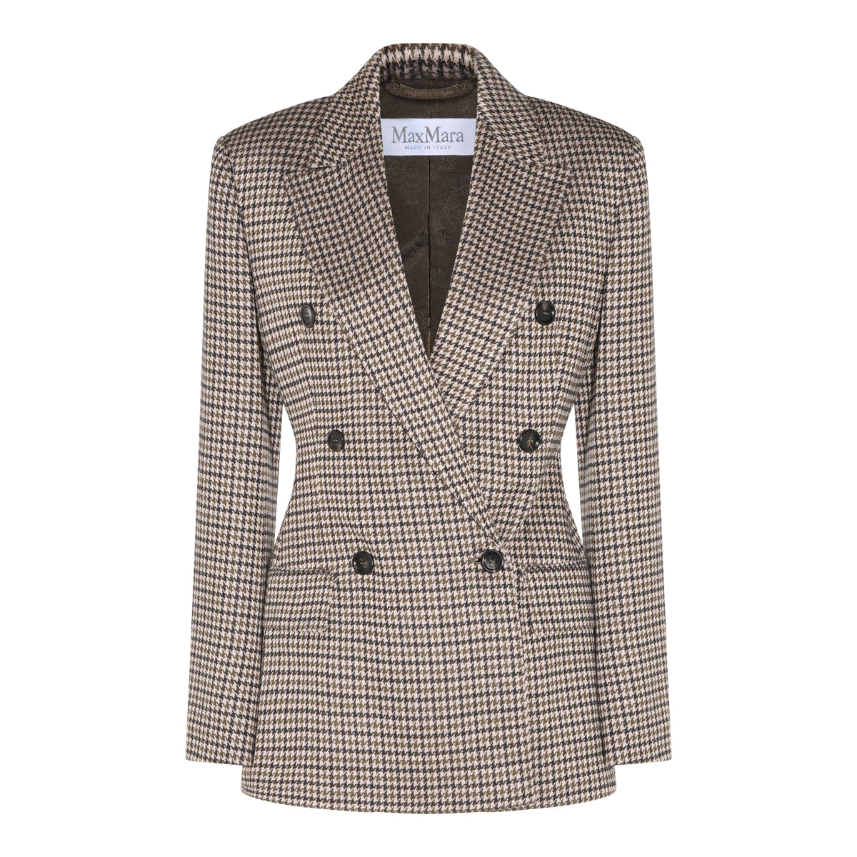 BROWN VISCOSE ECCELSO BLAZER