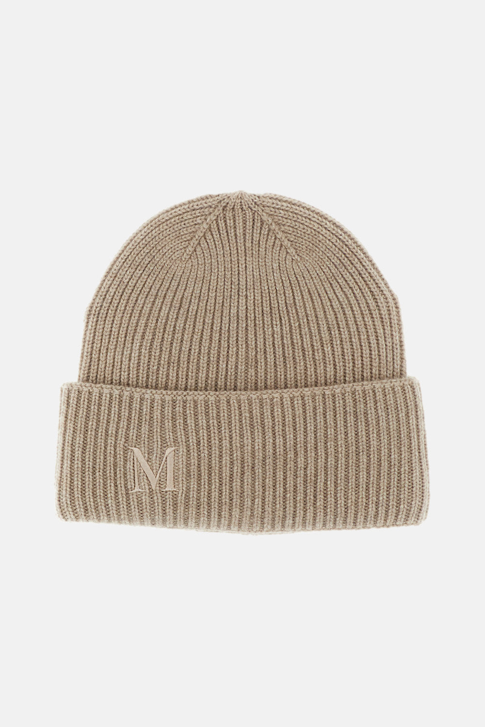 CASHMERE RIB KNIT BEANIE