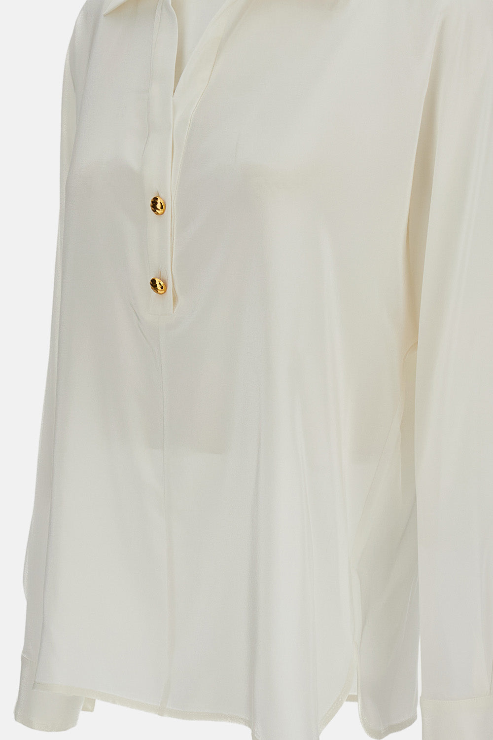 CRÊPE DE CHINE POLO SHIRT