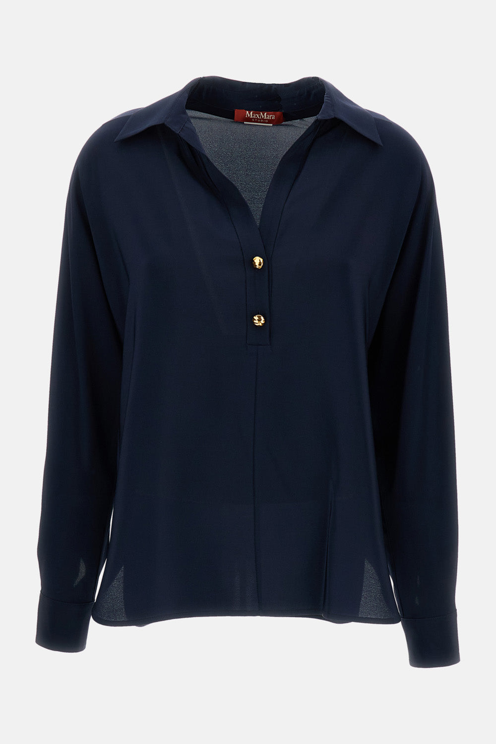 CRÊPE DE CHINE POLO SHIRT