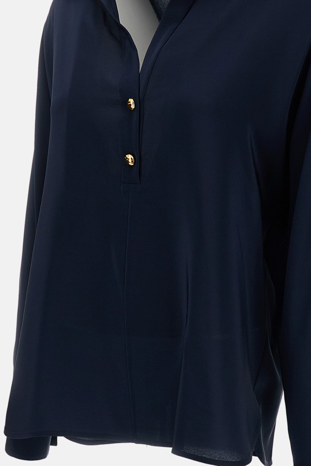 CRÊPE DE CHINE POLO SHIRT