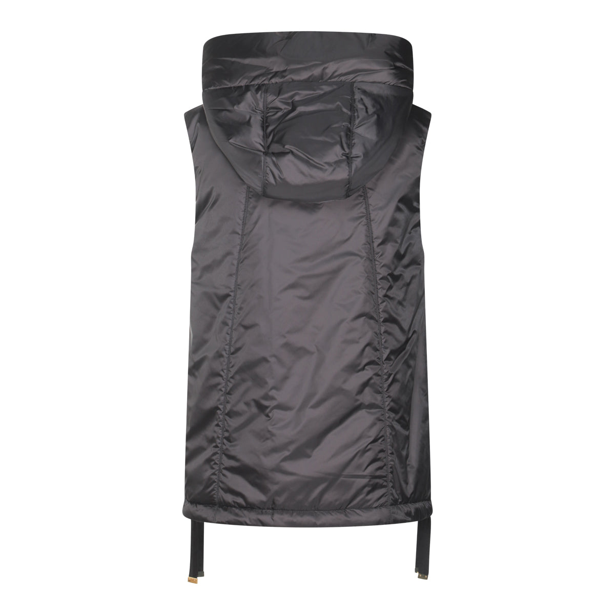 BLACK VEST PUFFED DOWN JACKET