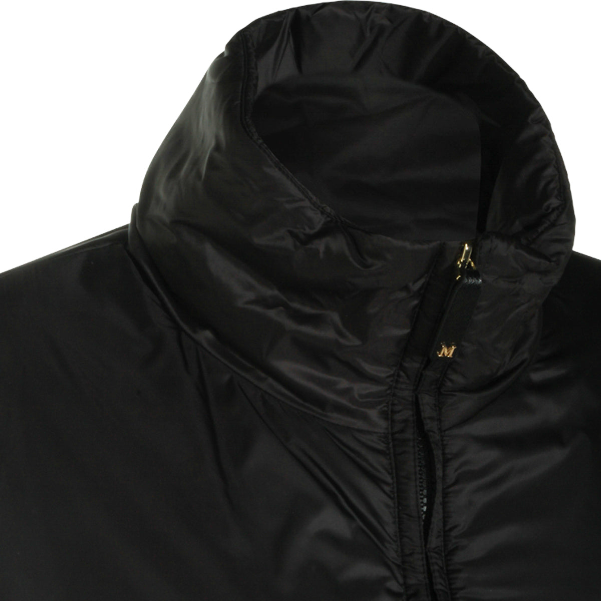 BLACK HOODED DOWN JACKET