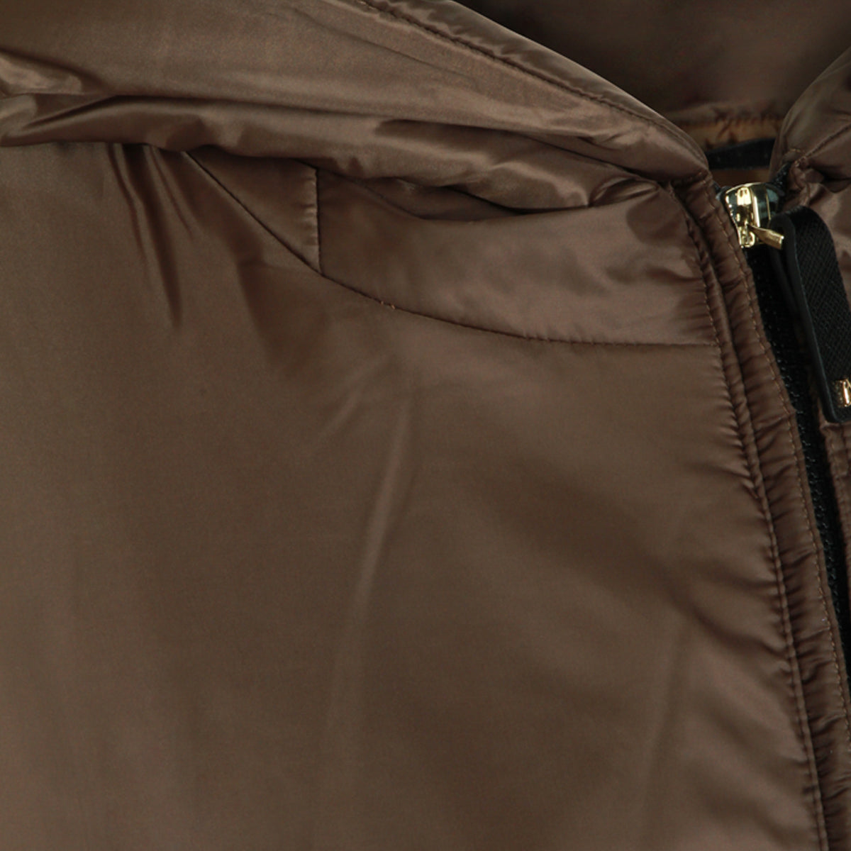 DARK BROWN DOWN JACKET