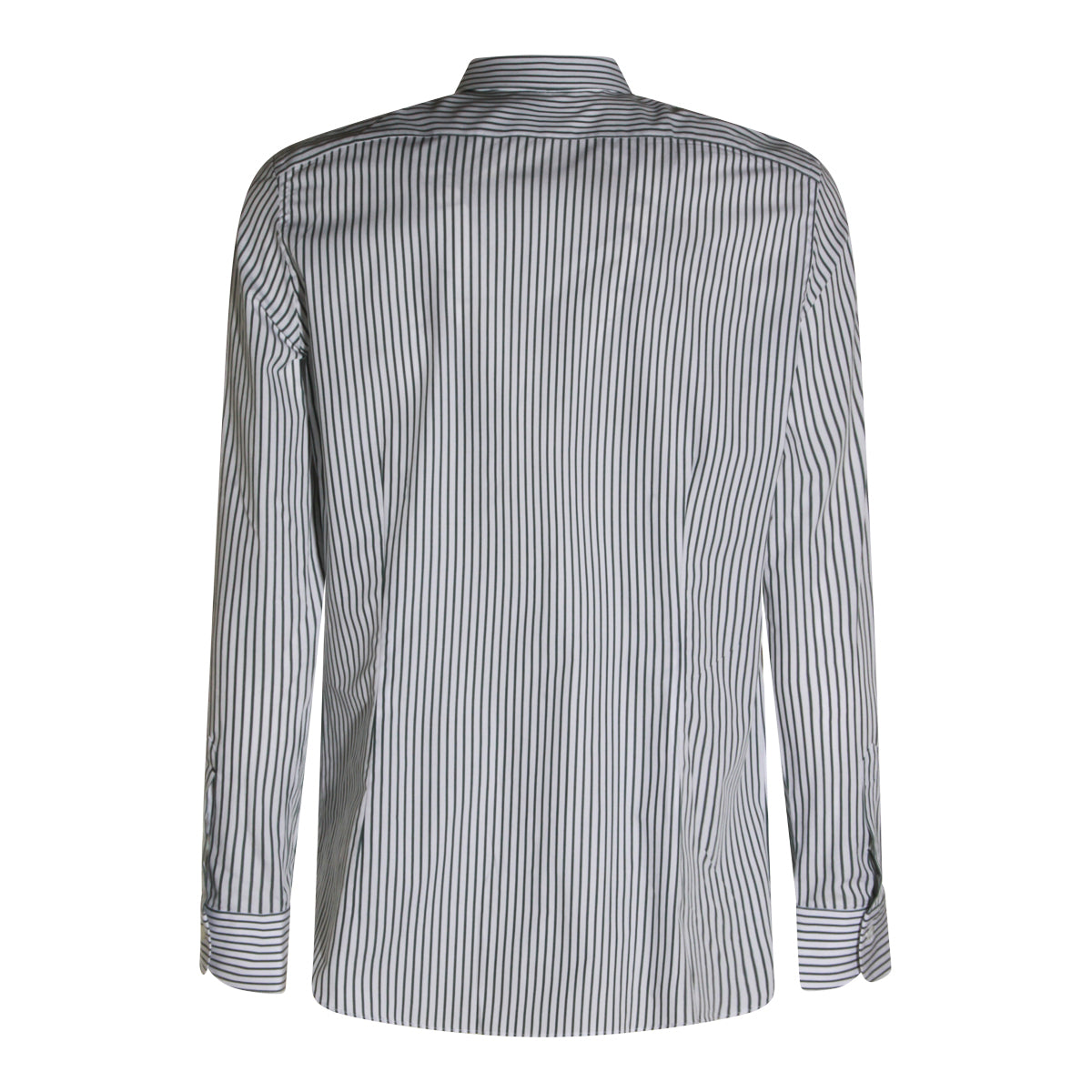 WHITE AND GREEN COTTON SHIRT