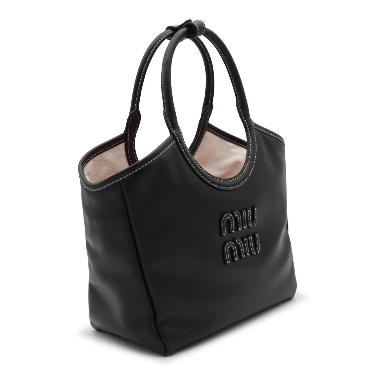 BLACK LEATHER SHOULDER BAG