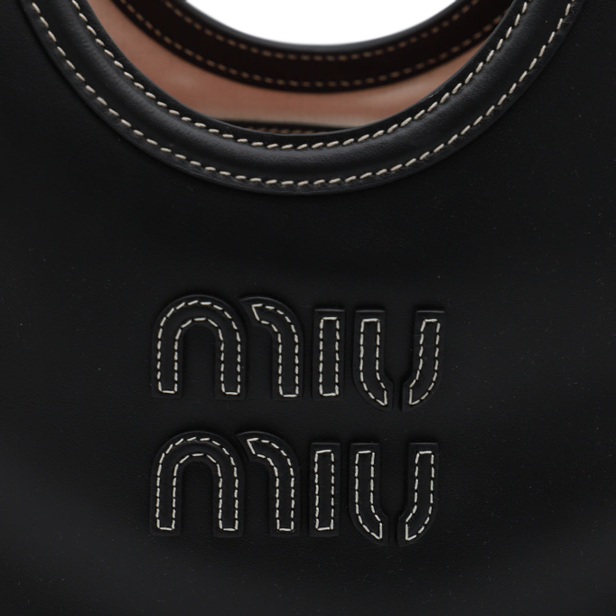 BLACK LEATHER SHOULDER BAG