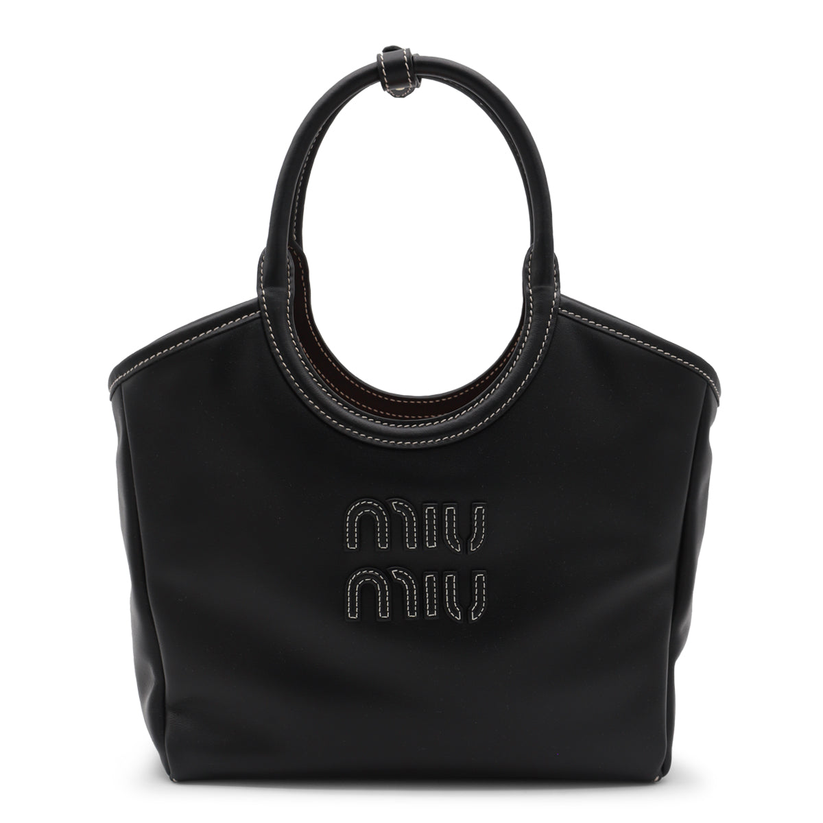 BLACK LEATHER SHOULDER BAG