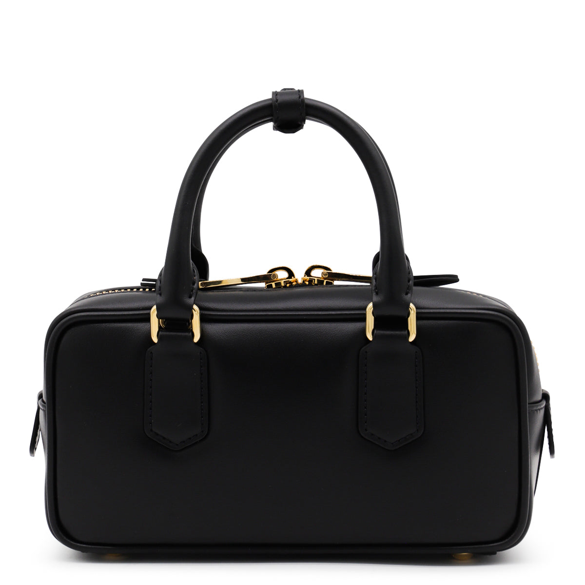 BLACK LEATHER ARCADIE CROSSBODY BAG