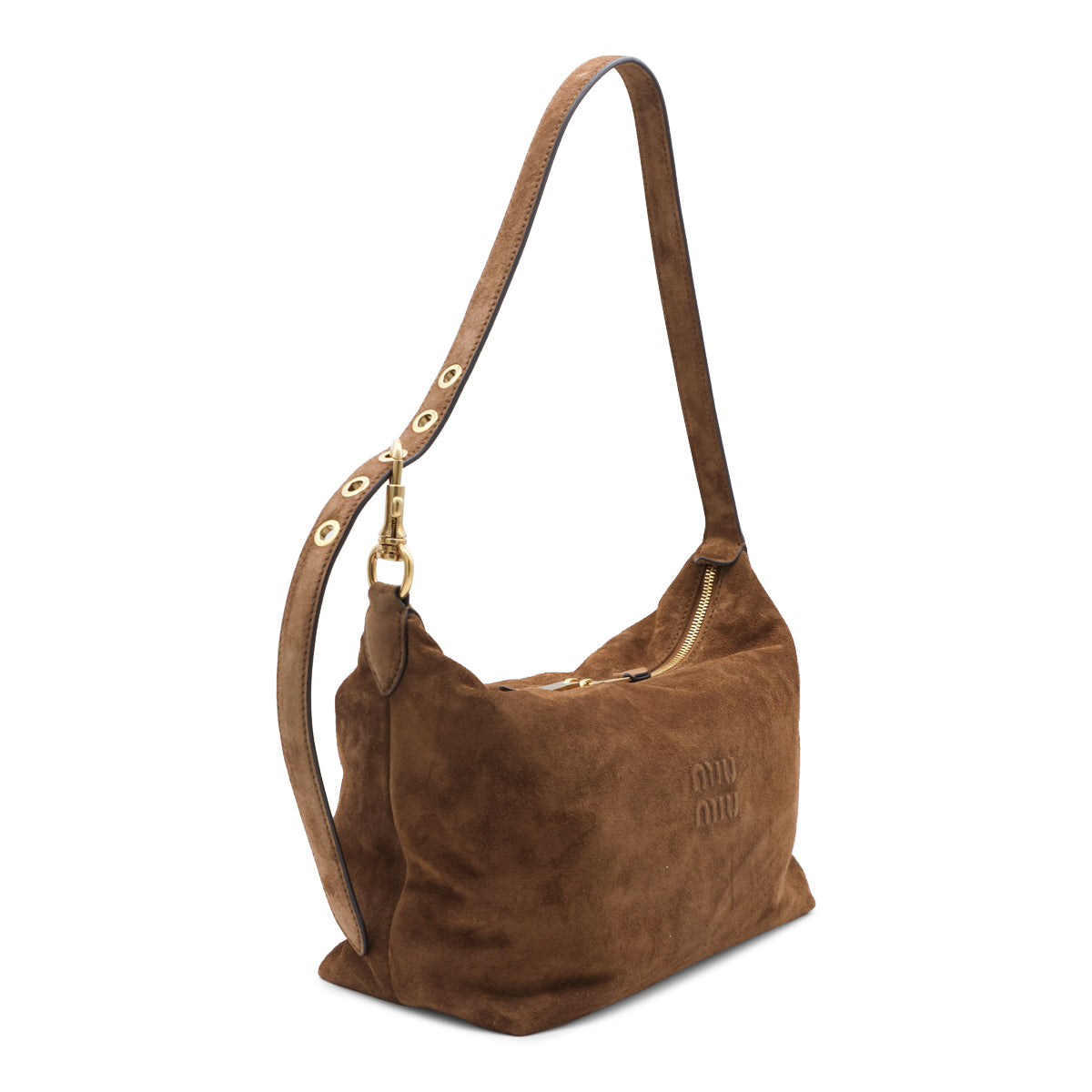 COCOA SUEDE SPIRIT SHOULDER BAG