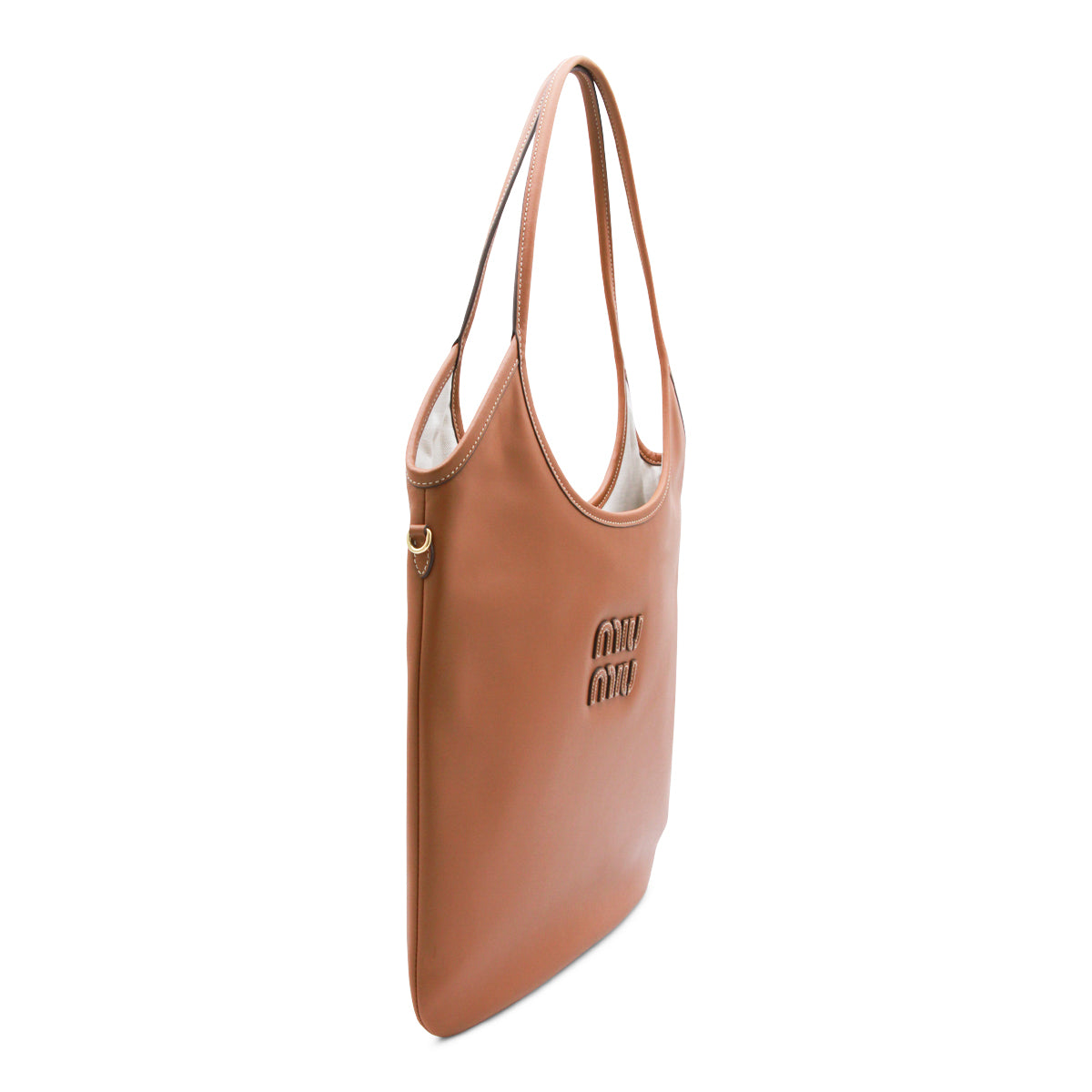 BROWN IVY LEATHER TOTE BAG