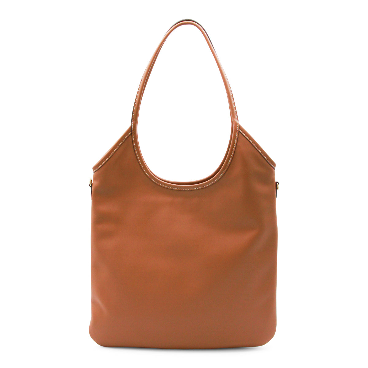 BROWN IVY LEATHER TOTE BAG