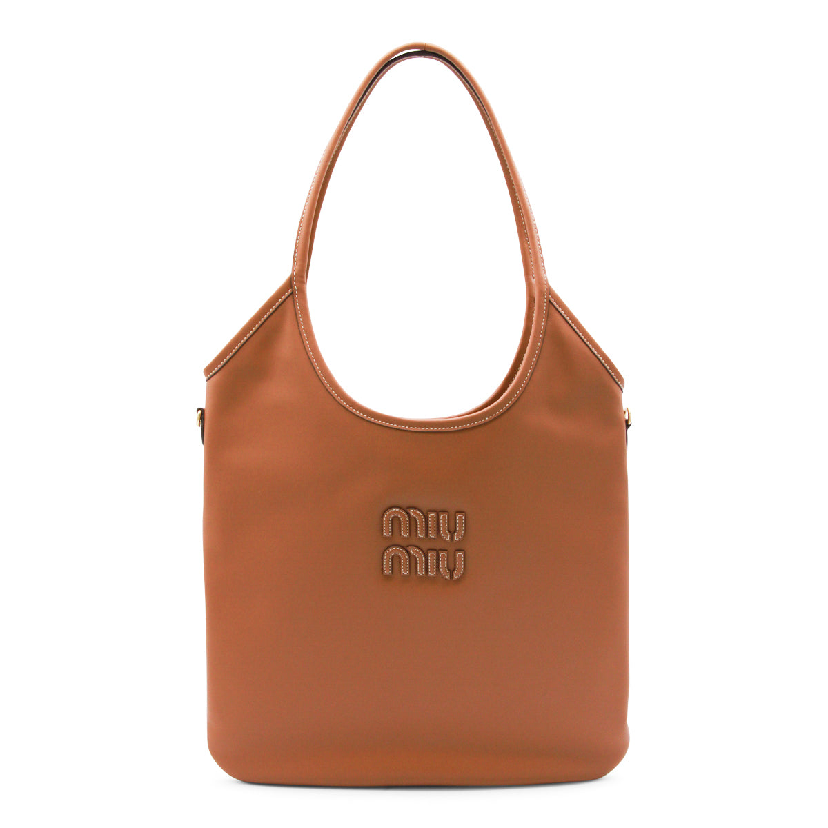 BROWN IVY LEATHER TOTE BAG