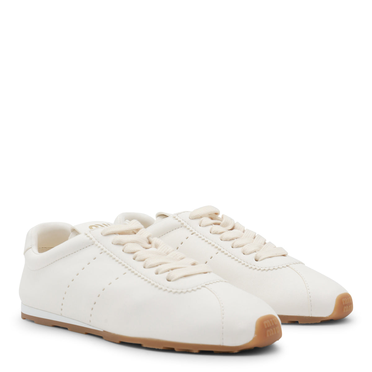 WHITE LEATHER SNEAKERS
