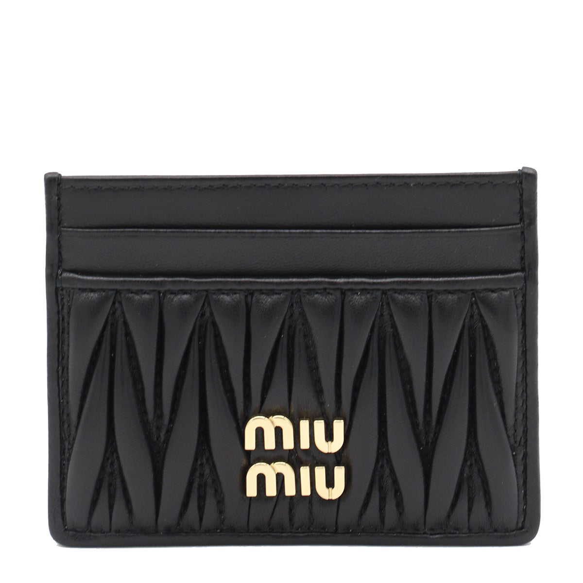 BLACK LEATHER CARD HOLDER