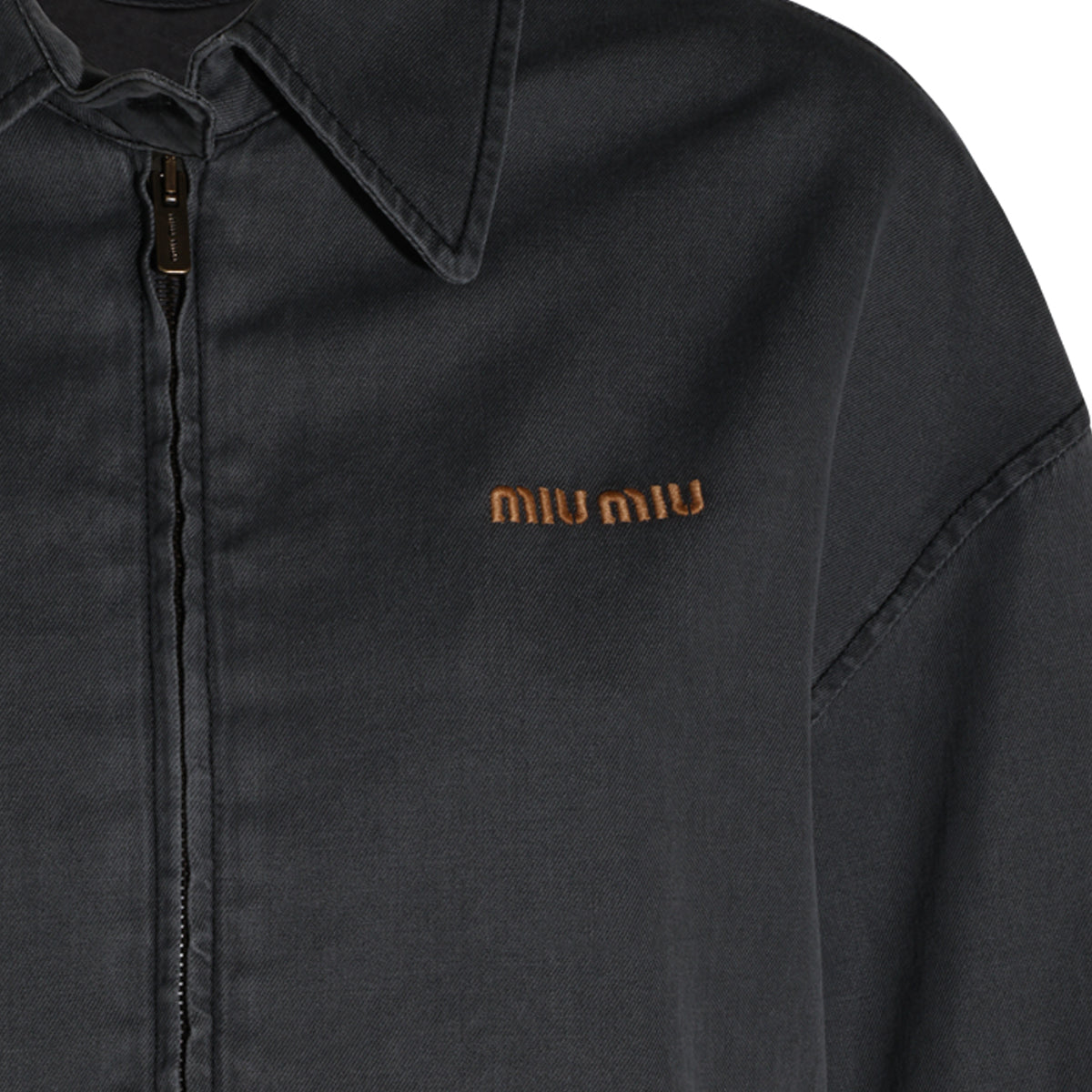 BLACK COTTON DENIM JACKET