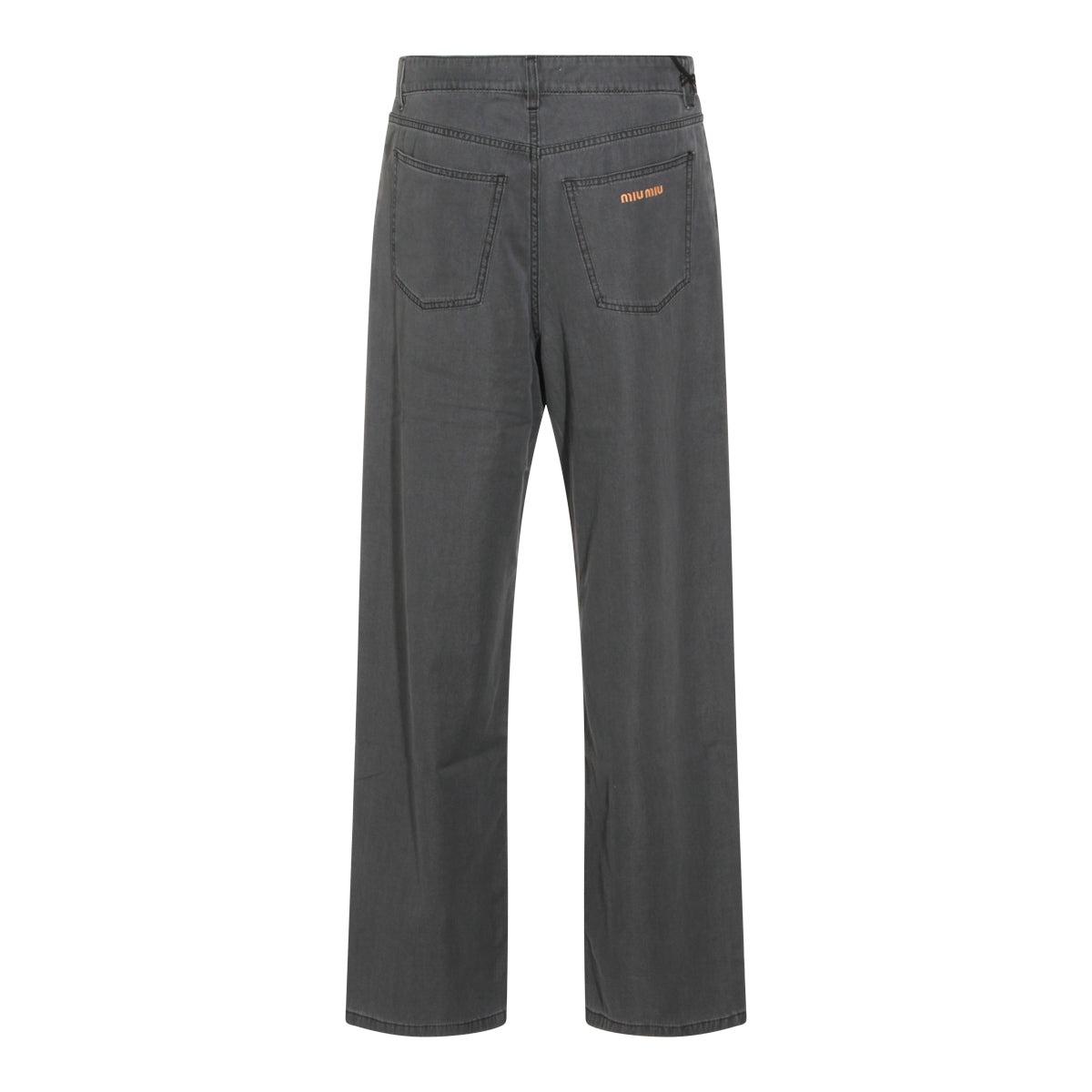 BLACK DENIM WIDE LEG JEANS