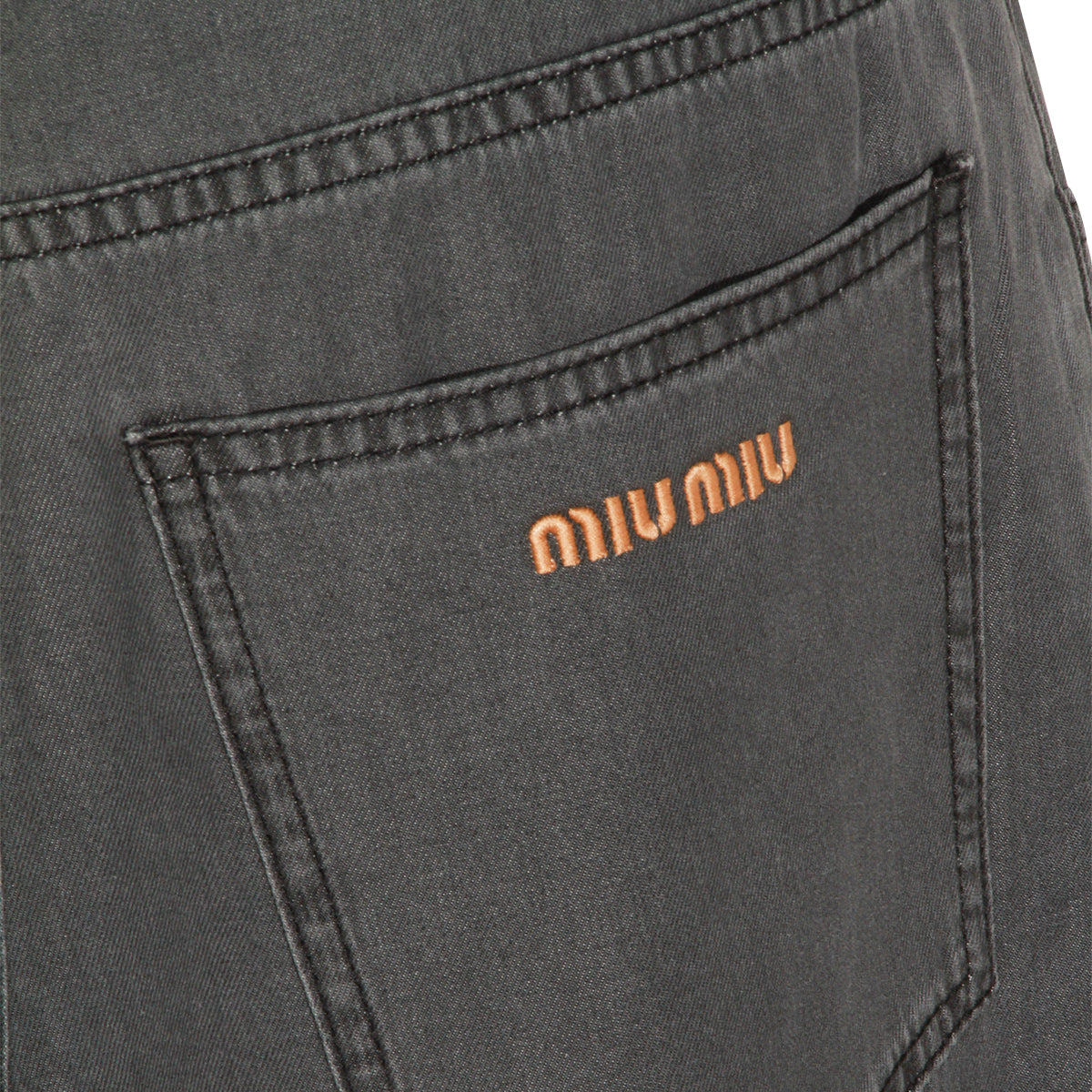 BLACK DENIM WIDE LEG JEANS