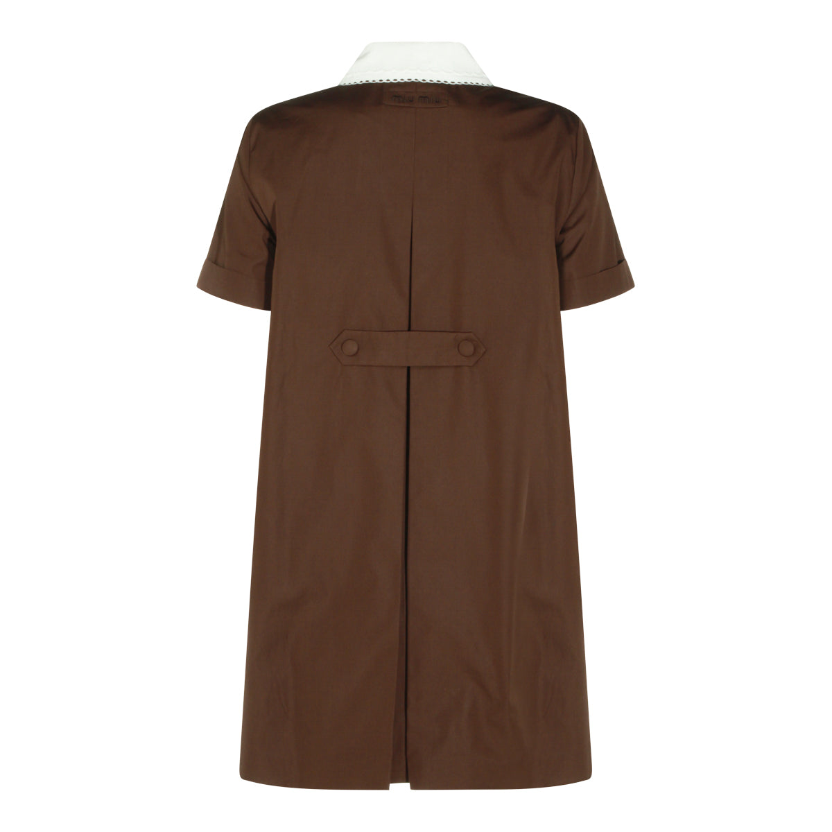 DARK BROWN COTTON DRESS