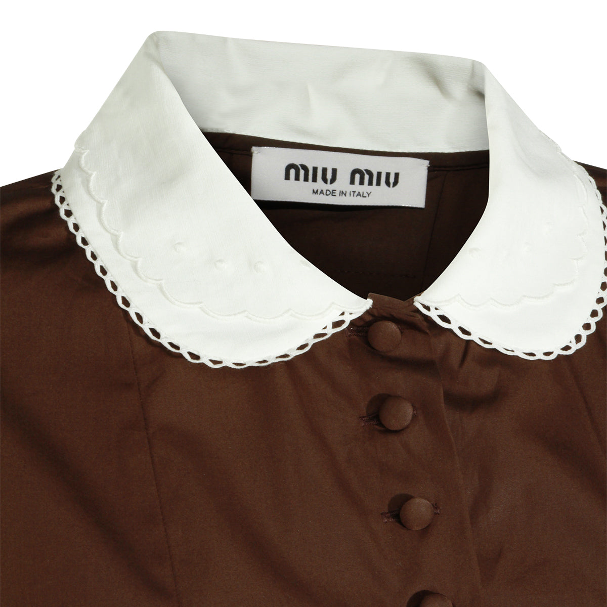 DARK BROWN COTTON DRESS
