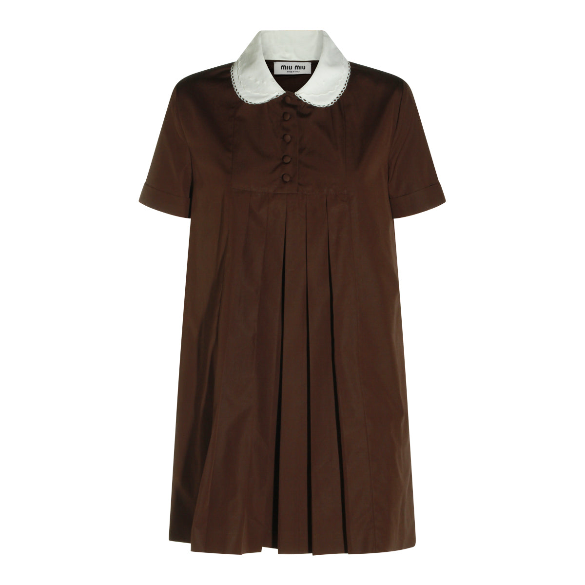 DARK BROWN COTTON DRESS
