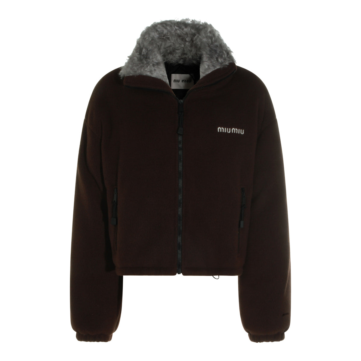 BLACK VIRGIN WOOL DOWN JACKET