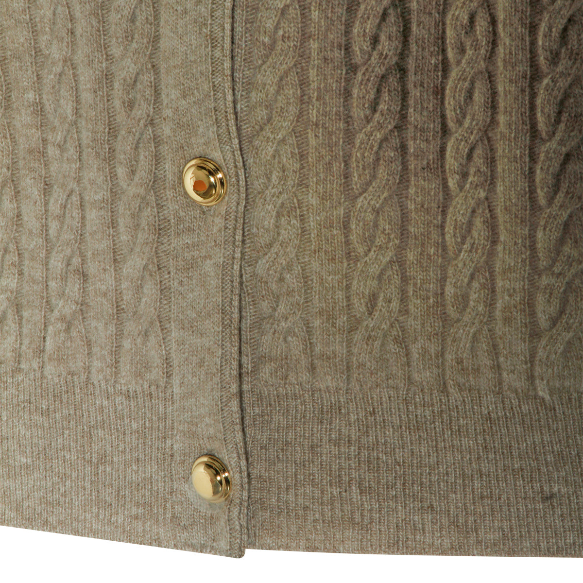 SAND SILK AND CASHMERE BLEND CARDIGAN