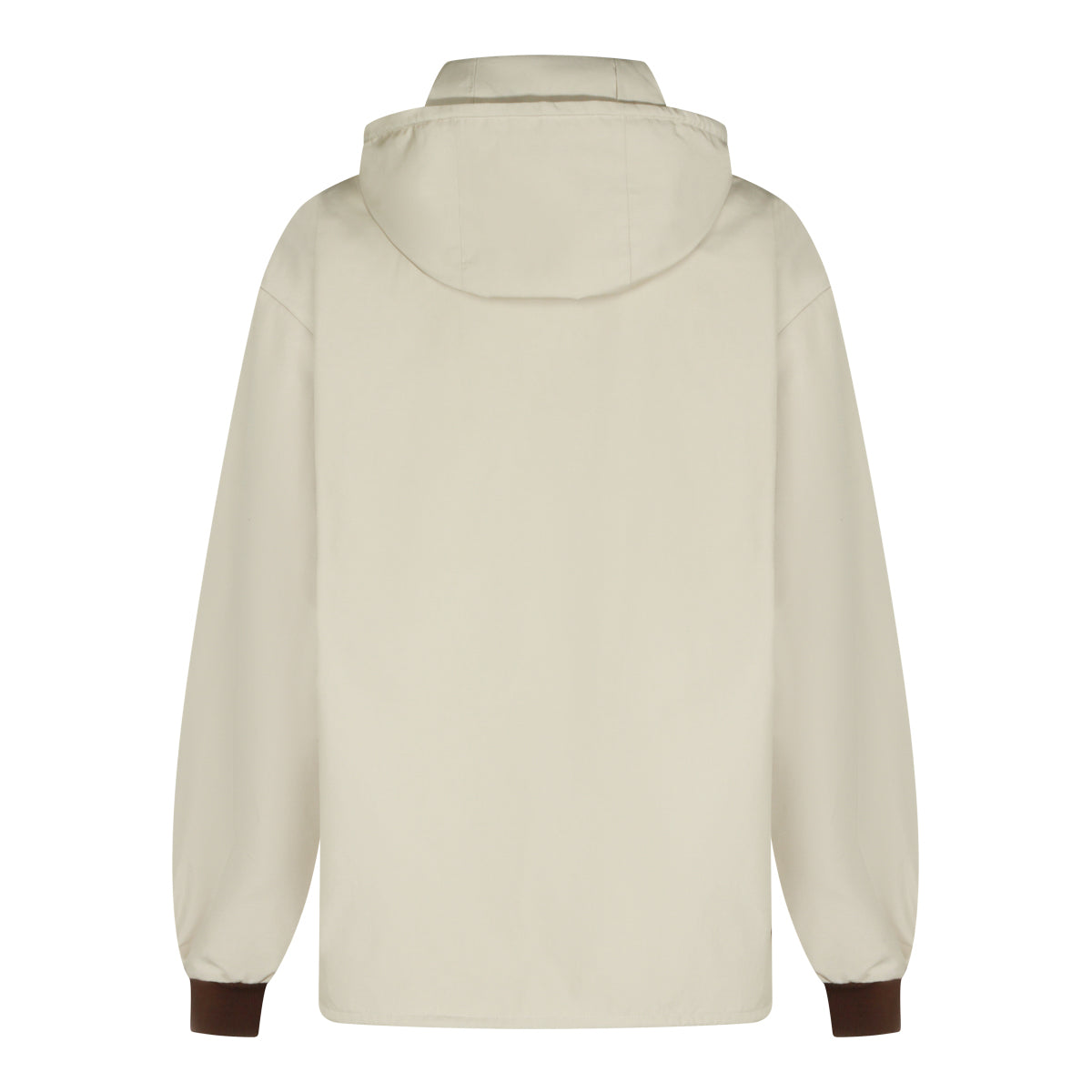 IVORY COTTON BLEND CASUAL JACKET