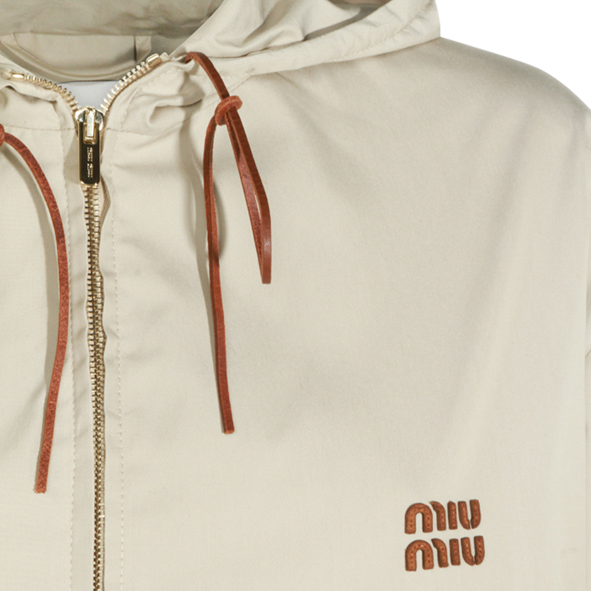 IVORY COTTON BLEND CASUAL JACKET