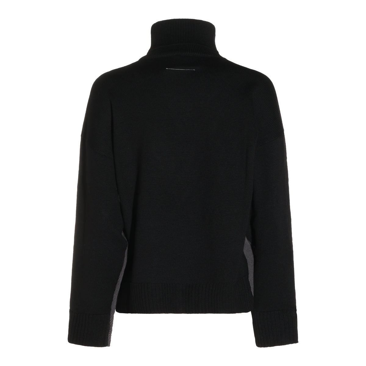 BLACK AND DARK GREY WOOL KNITWEAR