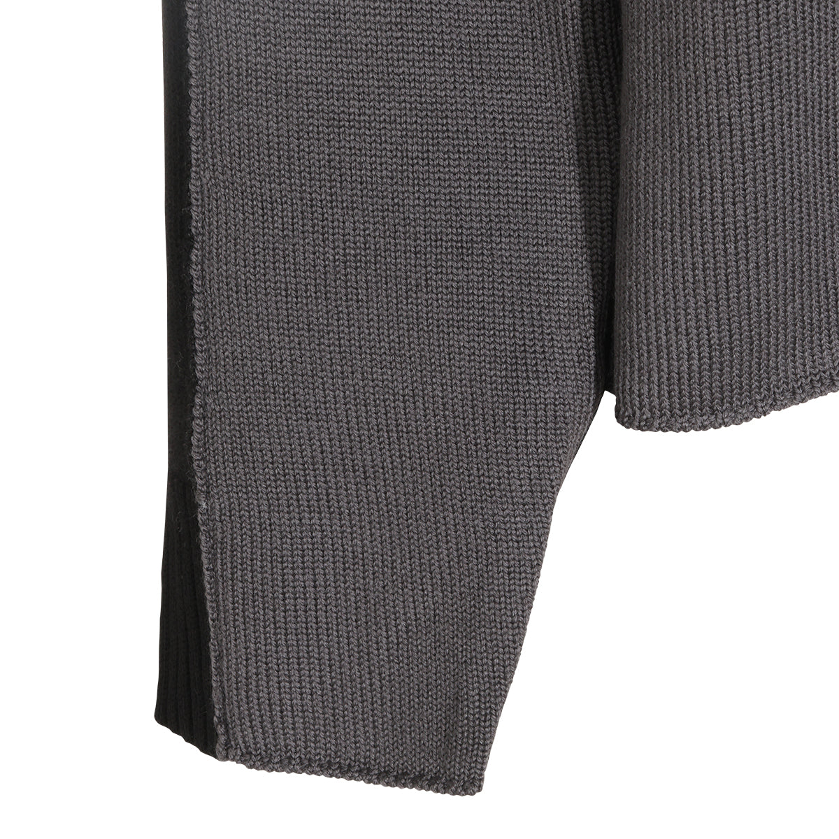 BLACK AND DARK GREY WOOL KNITWEAR
