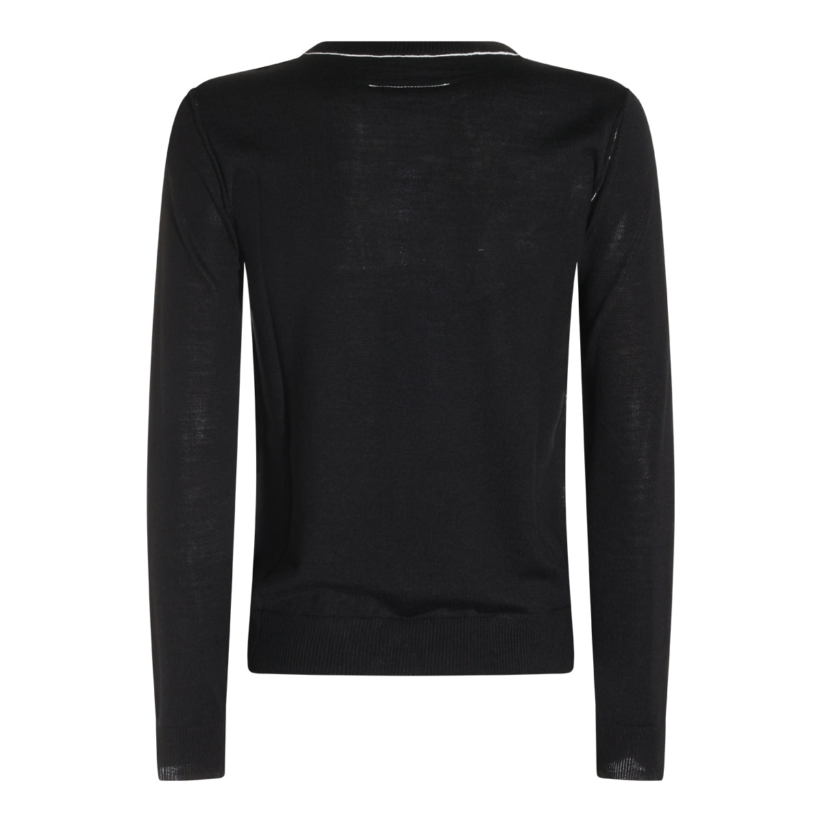 BLACK VIRGIN WOOL SWEATER