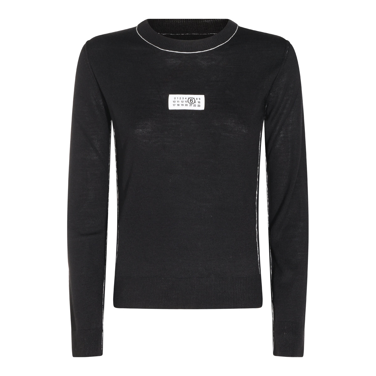 BLACK VIRGIN WOOL SWEATER