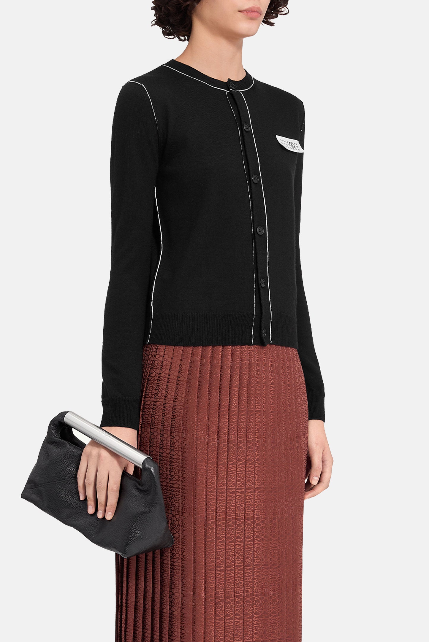 WOOL BLEND KNIT CARDIGAN