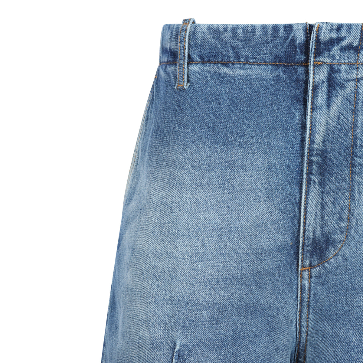 BLUE DENIM BALLOON JEANS