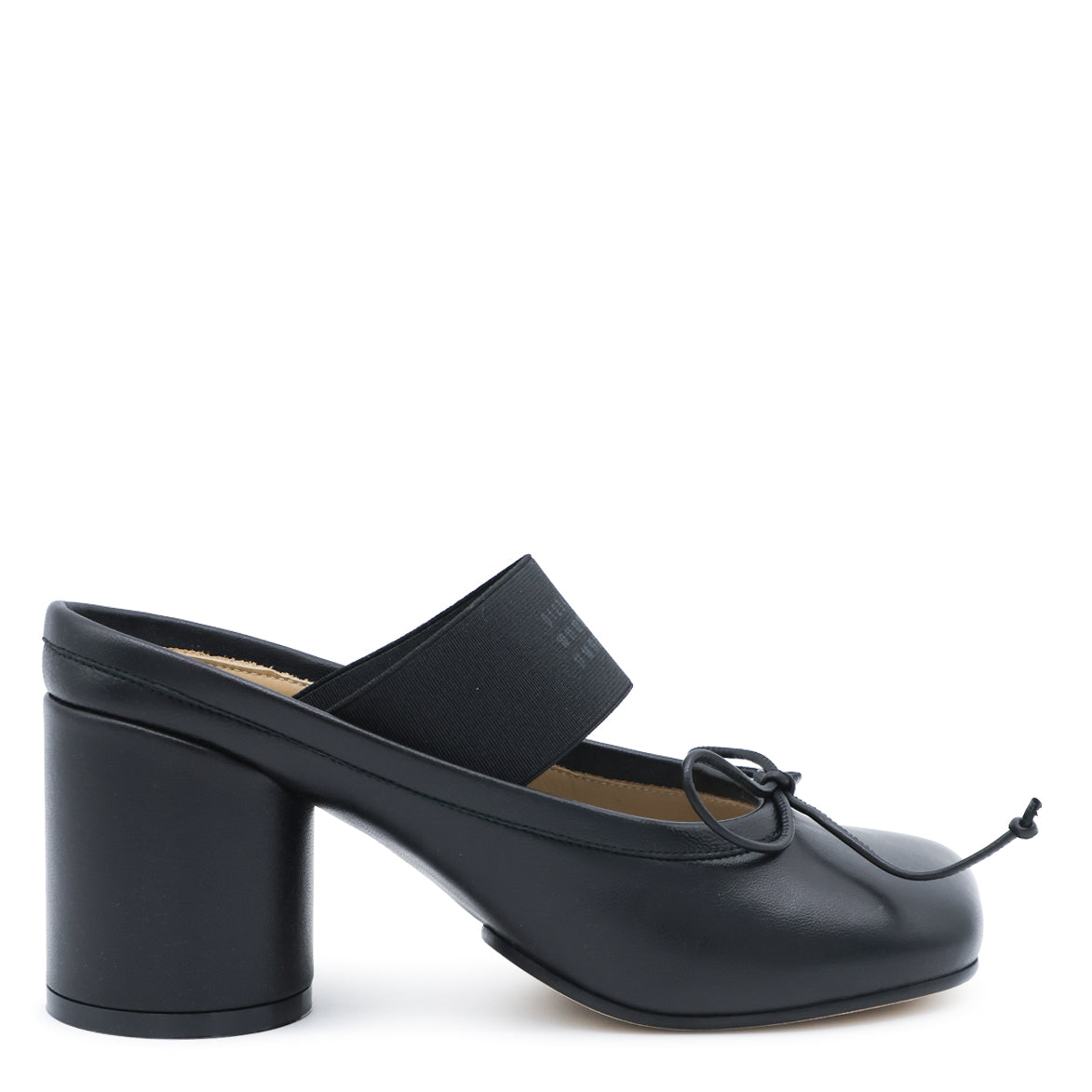 BLACK LEATHER NUMERIC ANATOMIC SANDALS