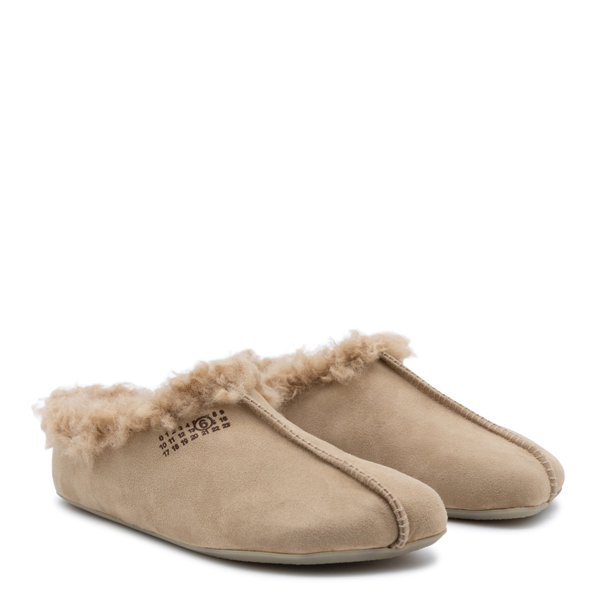 INDIAN TAN LEATHER NUMBER FLATS