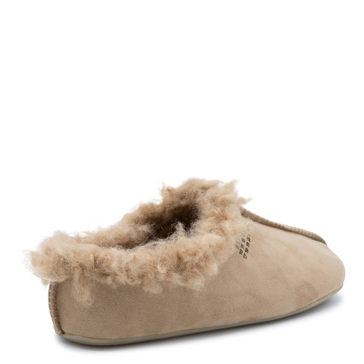 INDIAN TAN LEATHER NUMBER FLATS