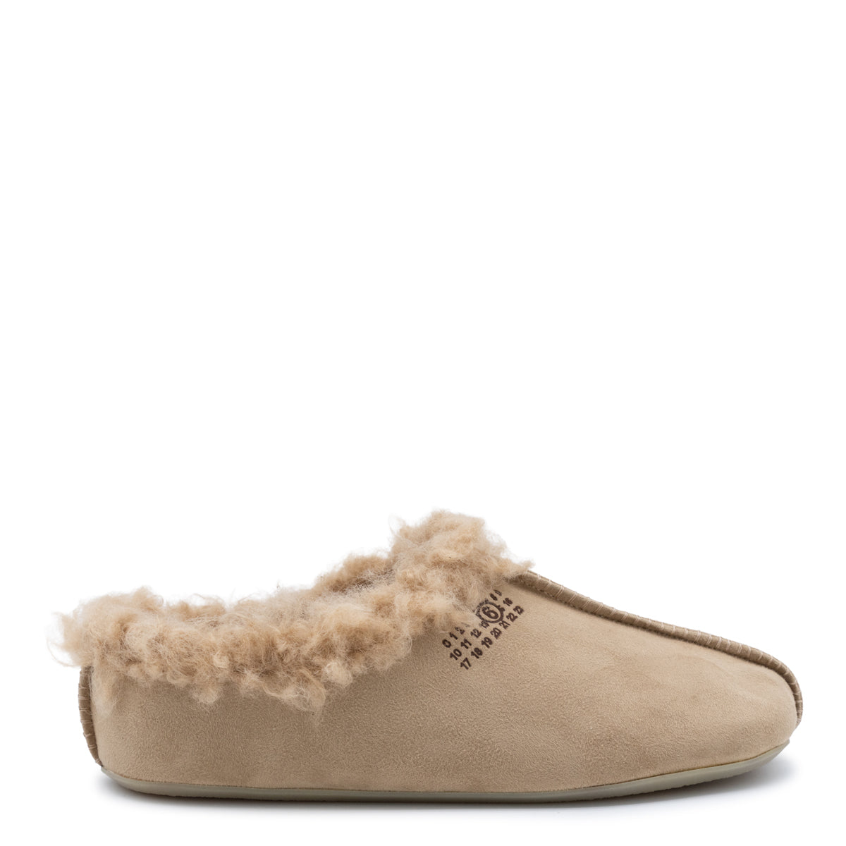 INDIAN TAN LEATHER NUMBER FLATS