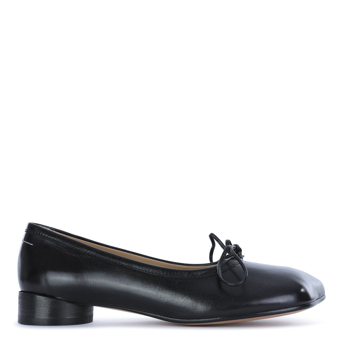 BLACK LEATHER ANATOMIC BALLET SHOES