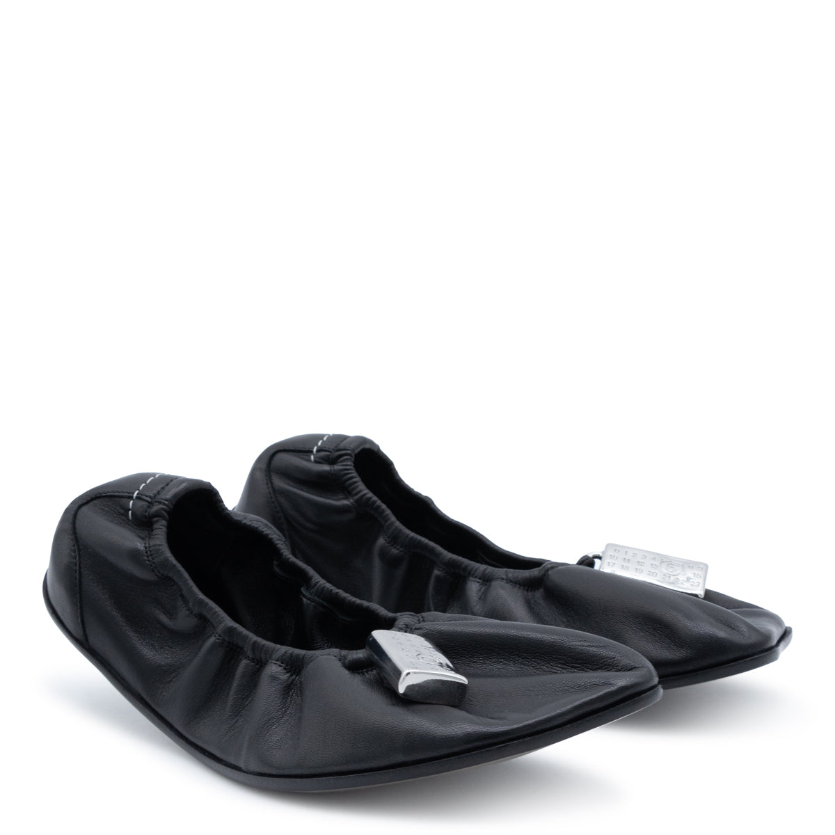 BLACK BALLET SHOES FLATS