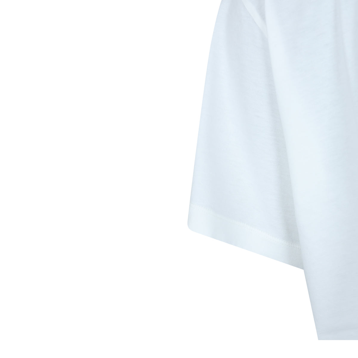 WHITE COTTON LOGO T-SHIRT