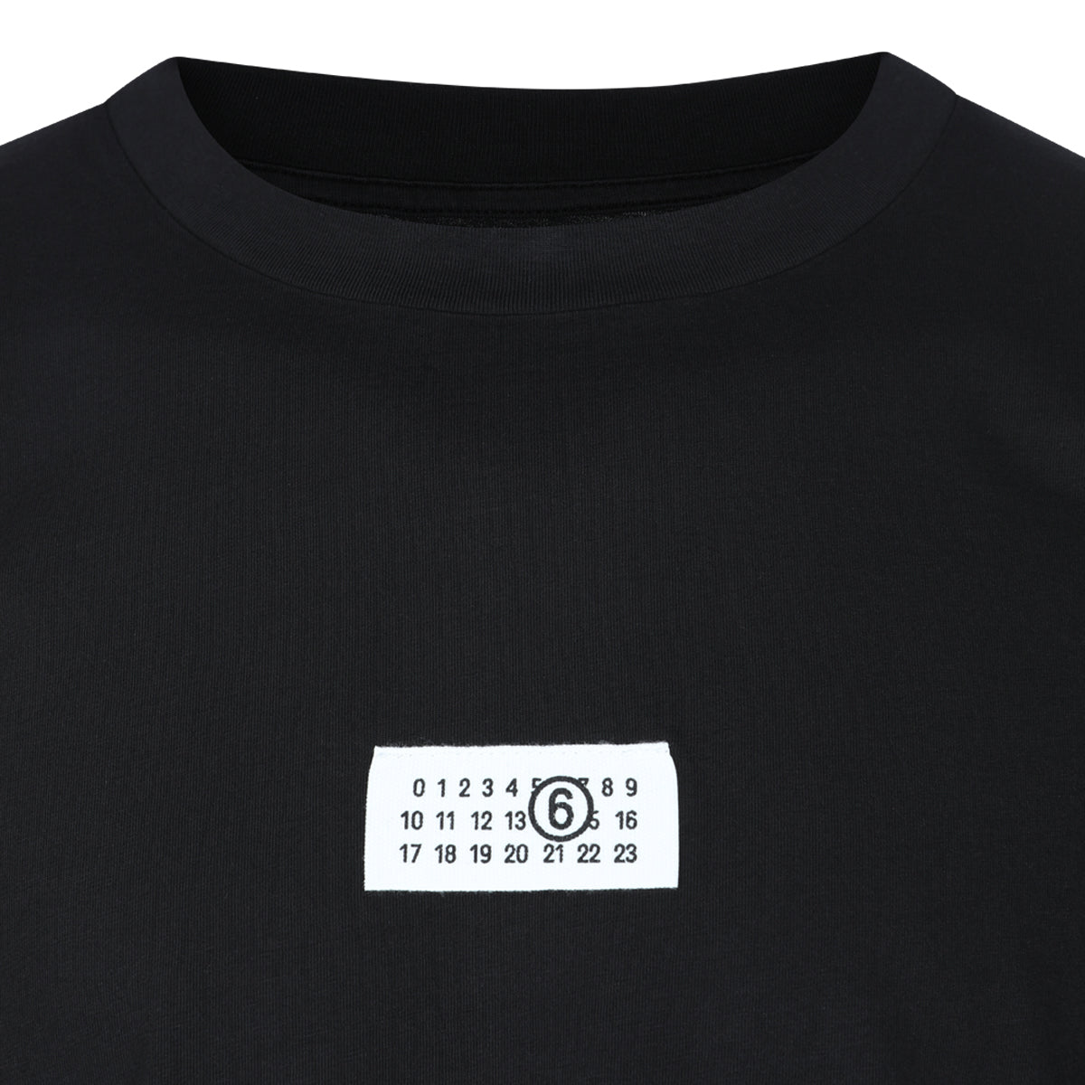 BLACK COTTON LOGO T-SHIRT