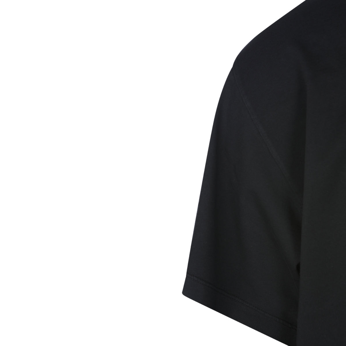 BLACK COTTON LOGO T-SHIRT