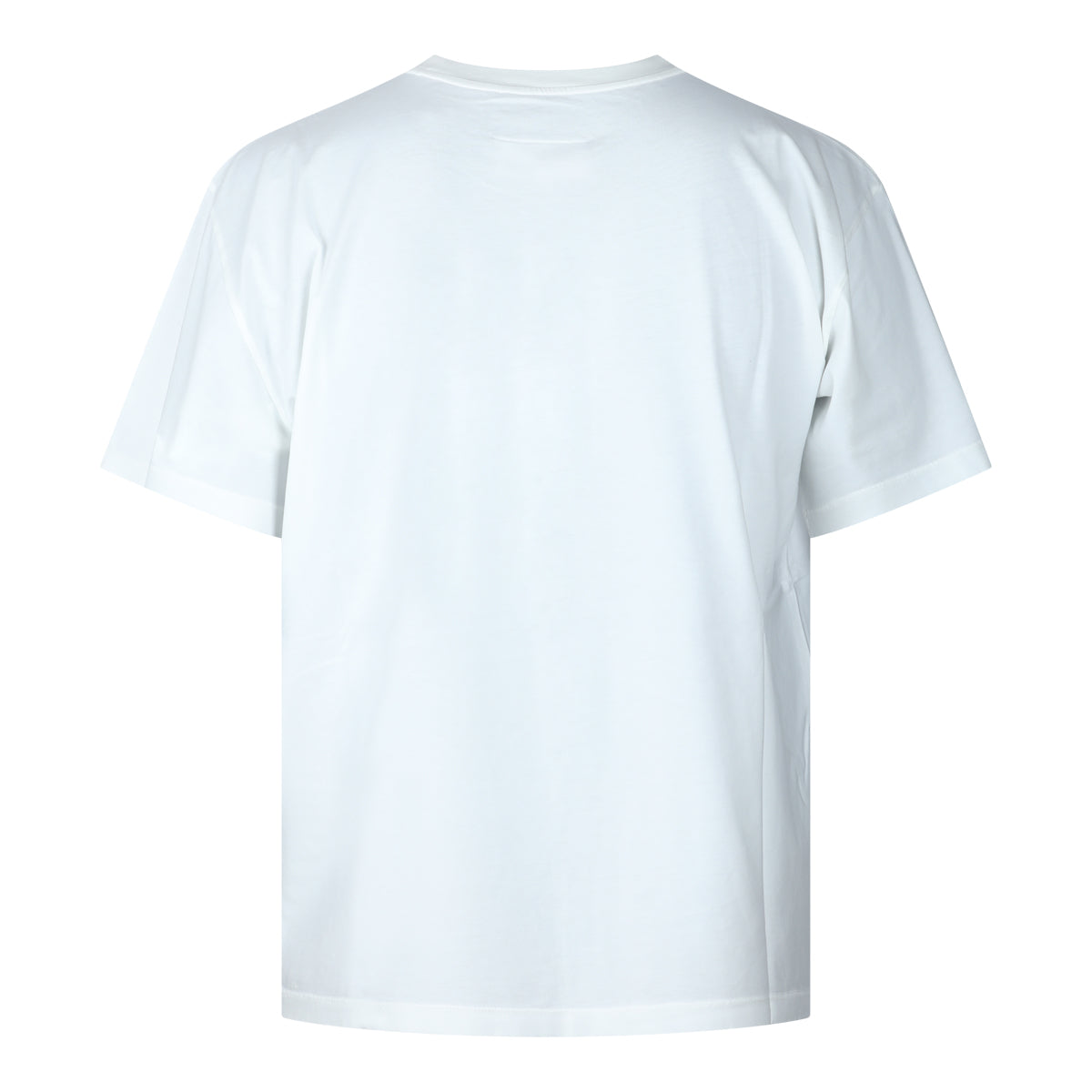 WHITE COTTON OVERDYED T-SHIRT